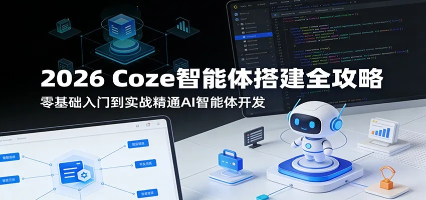 2026 Coze智能体搭建全攻略：零基础入门到实战精通AI智能体开发-温久网络