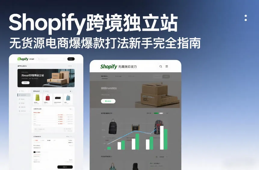 Shopify跨境独立站无货源电商爆款打法新手完全指南-温久网络