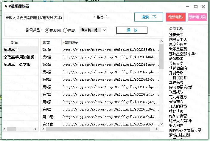 最新VIP视频解析源码 支持搜索-温久网络
