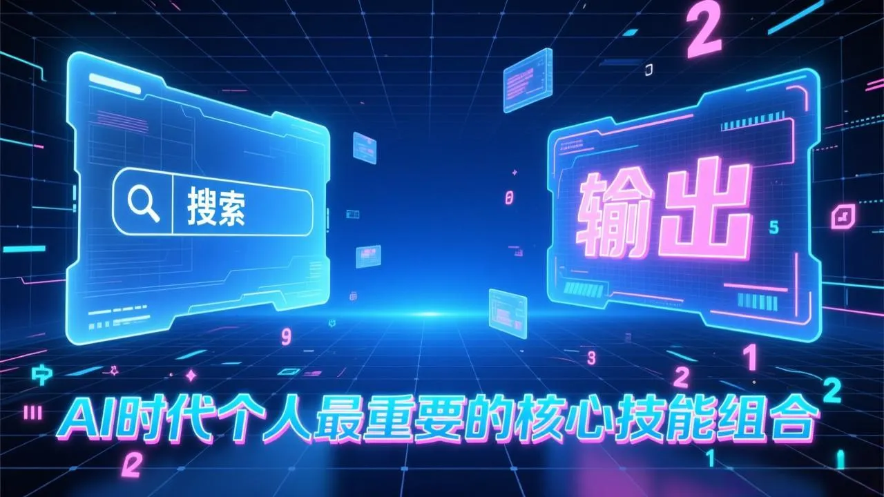 付费文章：AI时代个人最重要的核心技能组合：“输出能力”和“搜索能力”-温久网络