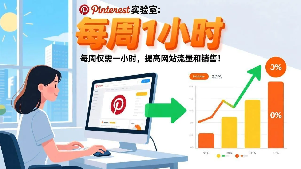 （17505期）Pinterest实验室：每周仅需一小时，提高网站流量和销售！-温久网络