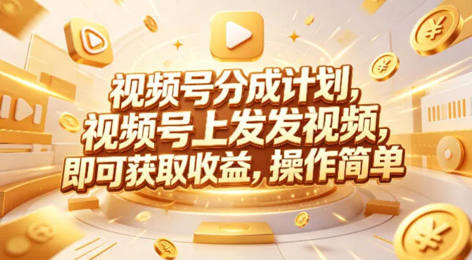视频号分成计划，599元众筹的Red团队课程，视频号上发发视频，即可获取收益，操作简单-温久网络