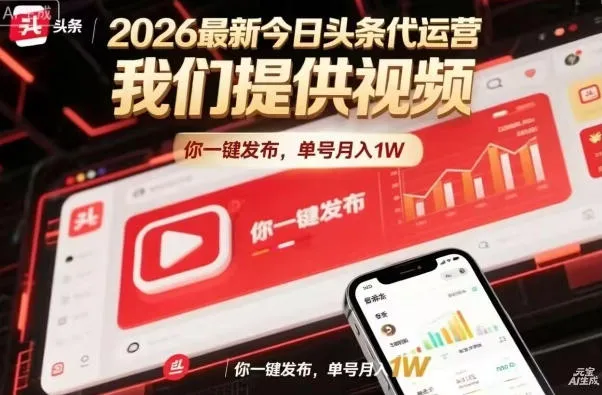 今日头条躺賺模式，你9我1，操作简单，一键发布，单机日入数百，长期合作【揭秘】-温久网络