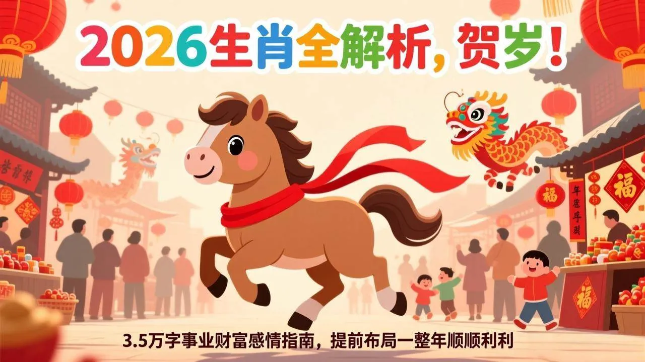 （17428期）付费文章：贺岁！2026生肖全解析，3.5万字事业财富感情指南，提前布局一整年顺顺利利-温久网络