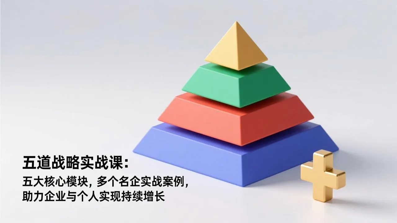 五道战略实战课：五大核心模块，多个名企实战案例，助力企业与个人实现持续增长-温久网络