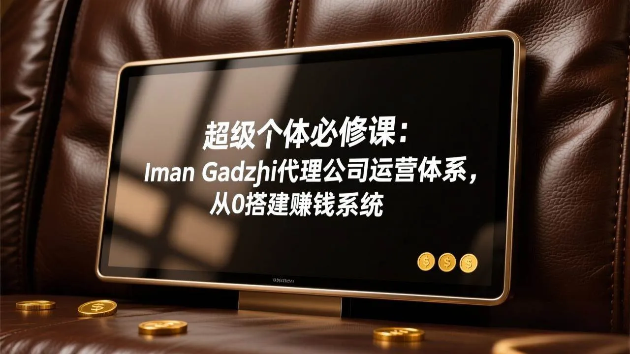 （17525期）超级个体必修课：Iman Gadzhi代理公司运营体系，从0搭建赚钱系统-温久网络