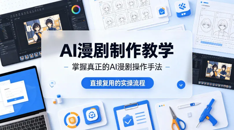 AI漫剧制作教学，带你掌握真正的AI漫剧操作手法，直接复用的实操流程-温久网络
