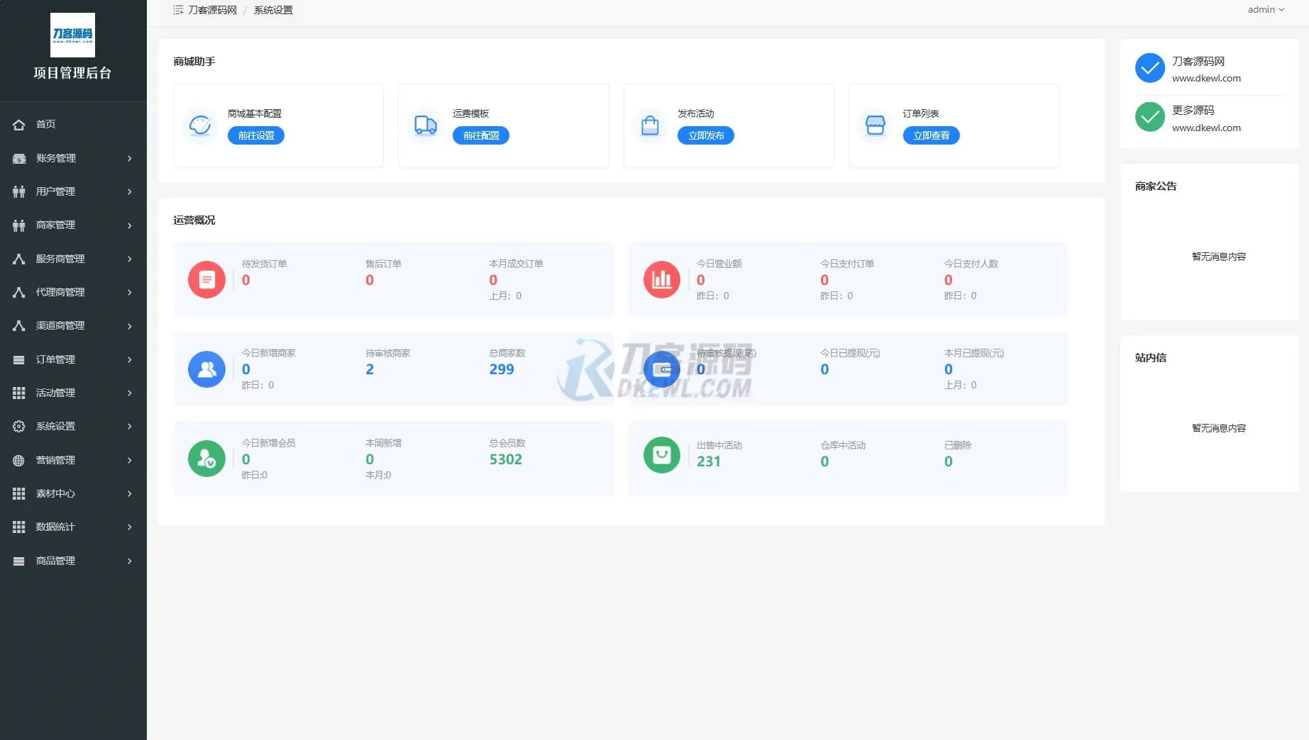 最新电子商务购物商城系统源码 三端/H5+微信+安卓-温久网络