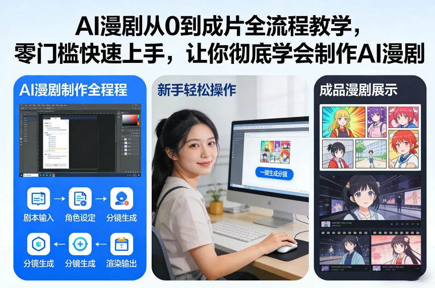 AI漫剧从0到成片全流程教学，零门槛快速上手，让你彻底学会制作AI漫剧【保姆级教程】-温久网络