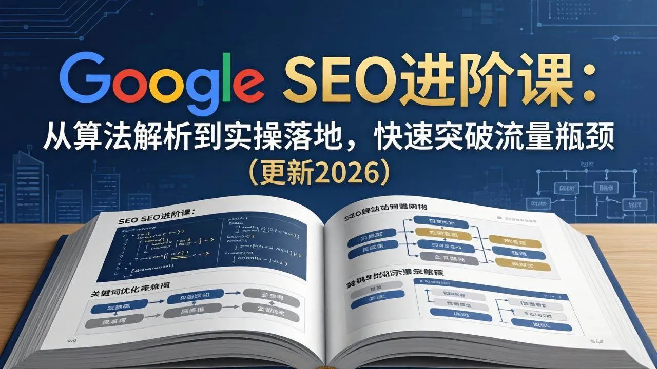 （18048期）Google SEO进阶课：从算法解析到实操落地，快速突破流量瓶颈（更新2026）-温久网络