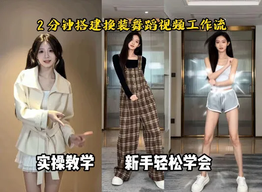 通过Coze工作流，制作《跳舞卡点换装视频》，两分钟制作完成，从0到1演示搭建过程-温久网络