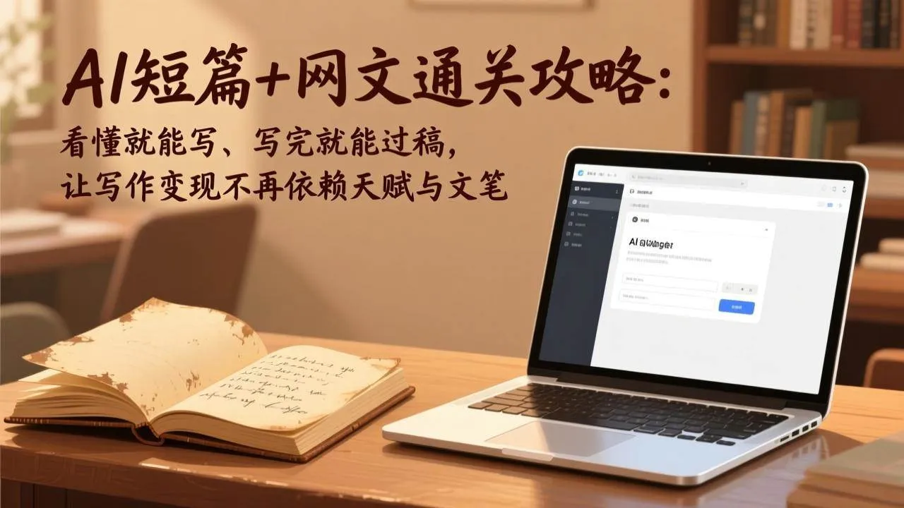 （17515期）AI短篇+网文通关攻略：看懂就能写、写完就能过稿，让写作变现不再依赖天赋与文笔-温久网络