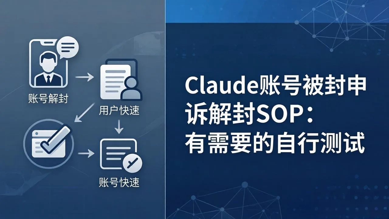 Claude账号被封申诉解封SOP：有需要的自行测试-温久网络