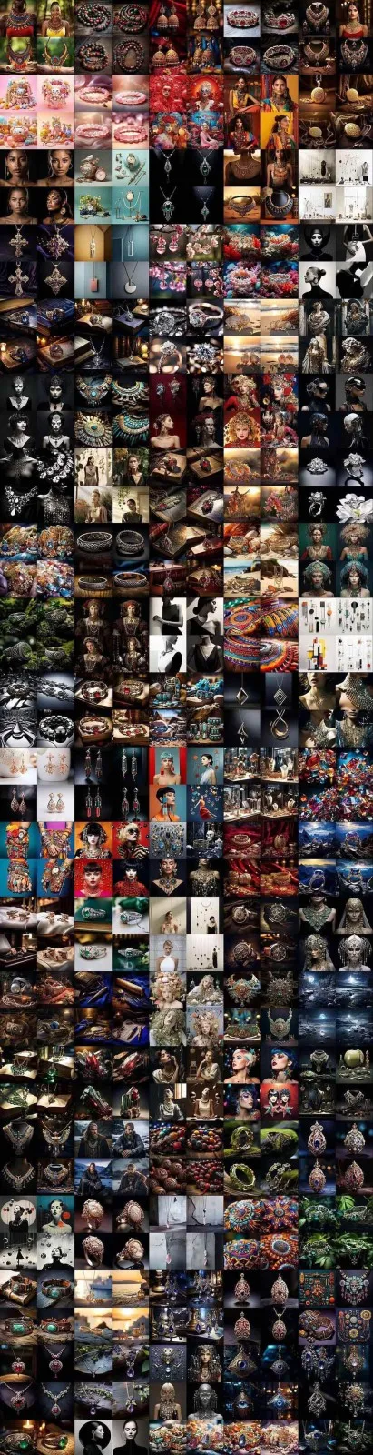 463个Midjourney珠宝摄影提示词：覆盖全品类珠宝，AI设计秒出专业效果-温久网络