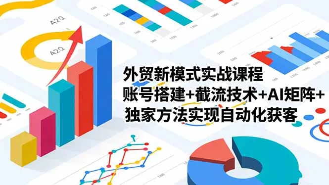 外贸新模式实战课程-更新2月，账号搭建+截流技术+AI矩阵+独家方法实现自动化获客-温久网络