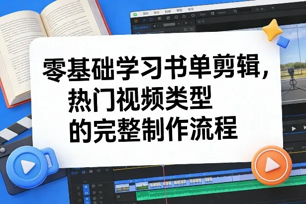 零基础学习书单剪辑，热门视频类型的完整制作流程(更新2026)-温久网络