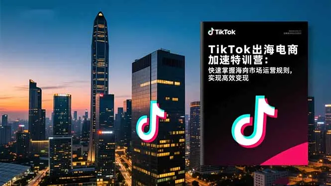 TikTok出海电商加速特训营-更新：快速掌握海外市场运营规则，实现高效变现-温久网络