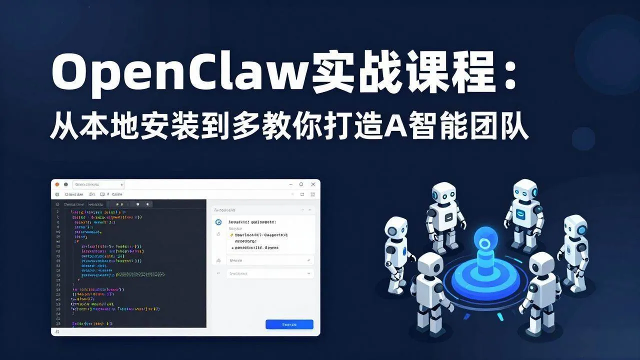 （17883期）OpenClaw实战课程：从本地安装到多Agent协同，手把手教你打造AI智能团队-温久网络