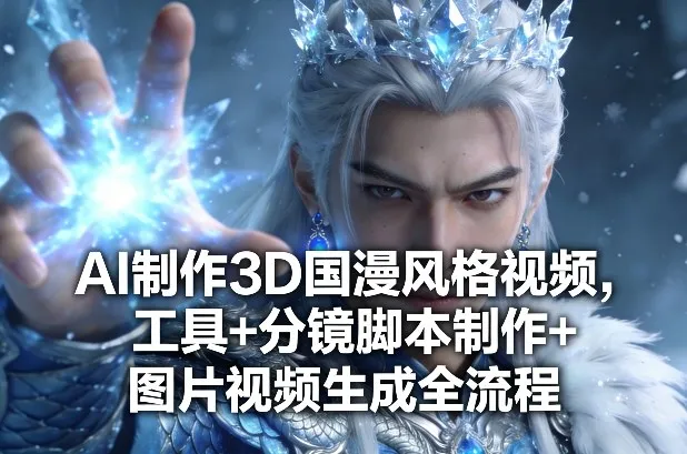 AI制作3D国漫风格视频，工具+分镜脚本制作+图片视频生成全流程-温久网络