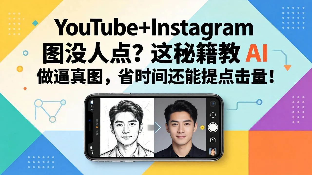 （17911期）YouTube+Instagram 图没人点？这秘籍教 AI 做逼真图，省时间还能提点击量-温久网络