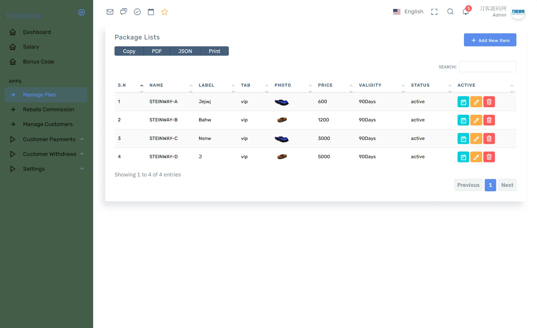 lineview海外汽车投资理财源码/前端html+后端PHP-温久网络