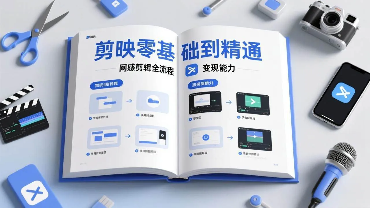 （17473期）剪映零基础也能快速上手，从入门到精通掌握网感剪辑全流程，掌握能直接变现的剪辑能力-温久网络