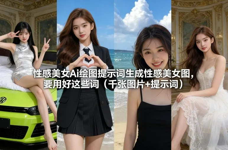 性感美女Ai绘图提示词生成性感美女图，要用好这些词(千张图片+提示词)-温久网络
