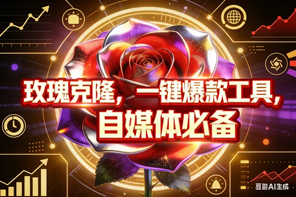 （17792期）玫瑰克隆，ai鲁大魔工具，自媒体必备神器，一键爆款，详细教程。