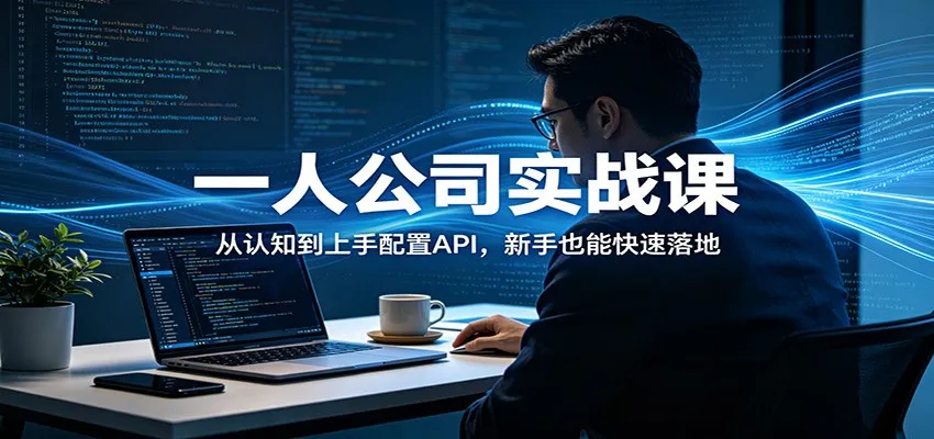 一人公司实战课：从认知到上手配置API，新手也能快速落地-温久网络