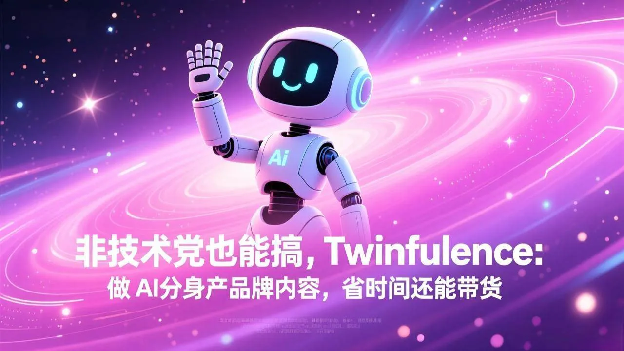 （17381期）非技术党也能搞!Twinfluence:做 AI 分身产品牌内容,省时间还能带货-温久网络