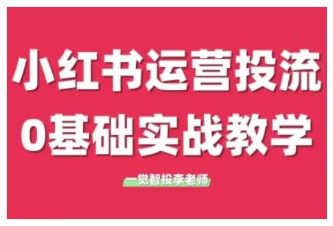 小红书运营投流，小红书广告投放从0到1的实战课，学完即可开始投放(更新26年)-温久网络