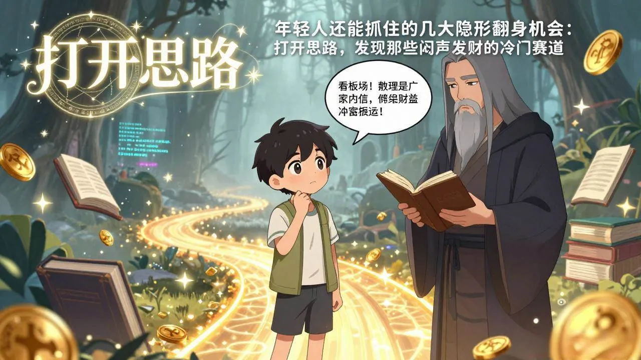 （17471期）付费文1+2：年轻人还能抓住的几大隐形翻身机会：打开思路，发现那些闷声发财的冷门赛道-温久网络