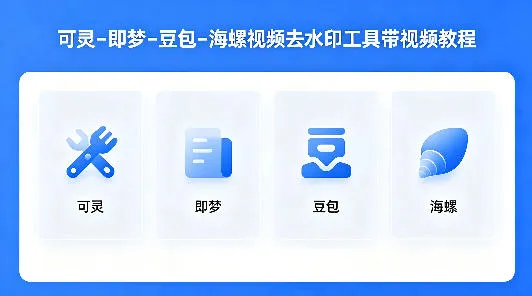 可灵–即梦–豆包–海螺视频去水印工具带视频教程-温久网络