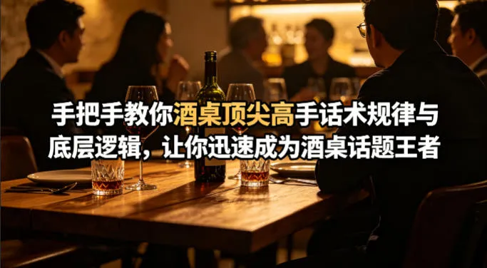 付费文章：手把手教你酒桌顶尖高手话术规律与底层逻辑，让你迅速成为酒桌话题王者(二十年全网独家经验分享)-温久网络