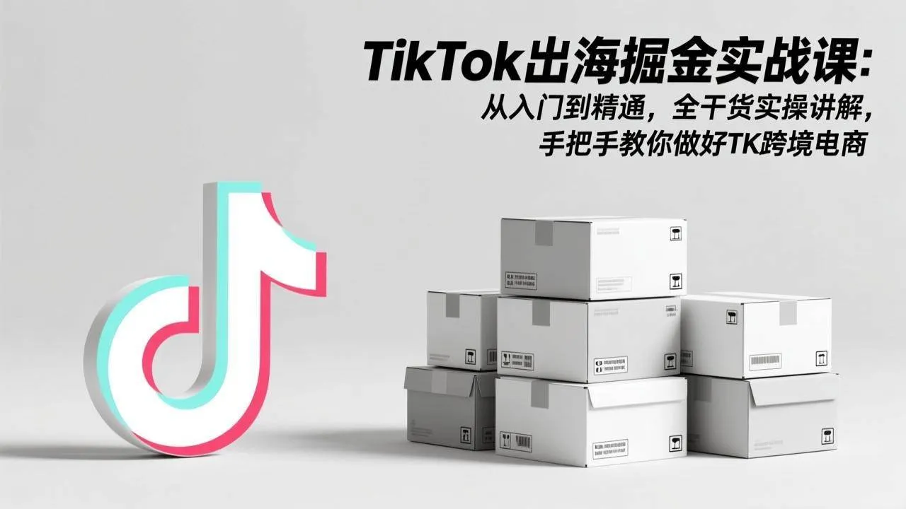 （17368期）TikTok出海掘金实战课：从入门到精通，全干货实操讲解，手把手教你做好TK跨境电商-温久网络